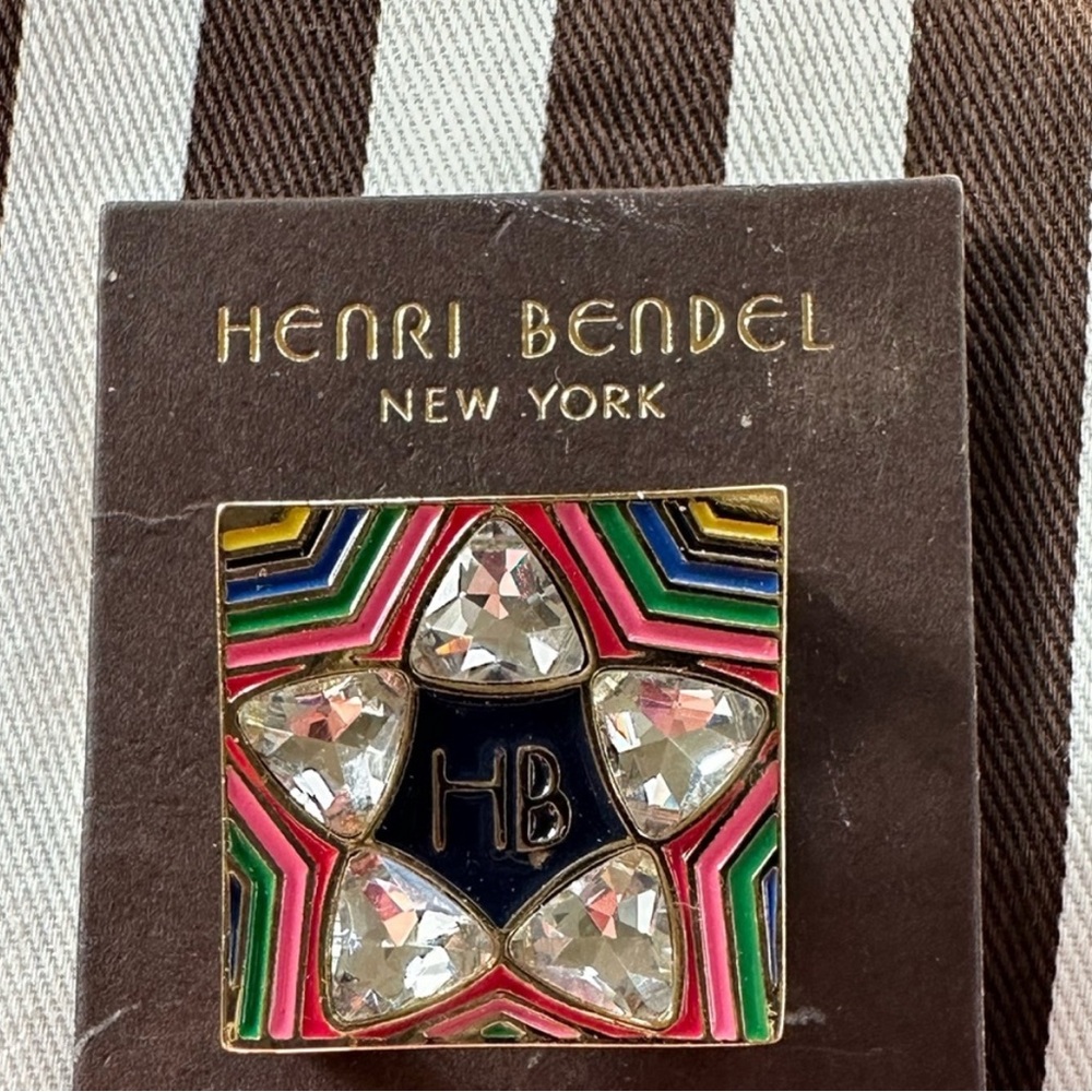 Henri Bendel Multicolor Star Brooch